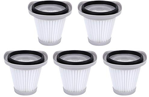 TOPINCN Vacuum Cleaner Filter Paper and Plastic Machine Accessory - 5Pcs Replacement Parts for SC861 SC861A Home Cleaning