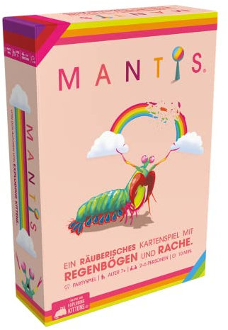 Exploding Kittens, Mantis, Partyspiel, Kartenspiel, 2-6 Spieler, Ab 7+ Jahren, 10 Minuten, Deutsch