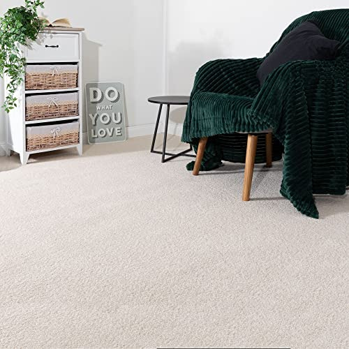 Steffensmeier Teppichboden Ibiza | Auslegware | Kinderzimmer,Wohnzimmer,Schlafzimmer und Jugendzimmer | Creme, Größe: 200x200 cm