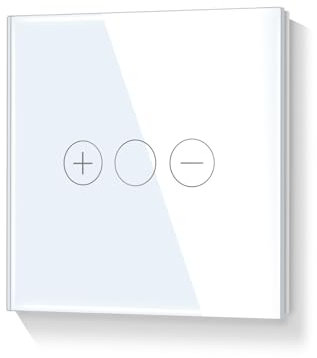 Liaonfoy Interrupteur WiFi tactile LED variable Blanc 90-250 V 2,4 GHz Smartphone Alexa Tuya