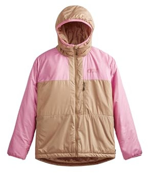 Picture W Tanlah Jacket Colorblock-Braun-Pink - PrimaLoft Warme leichte Damen Primaloft Outdoor Jacke, Größe L - Farbe