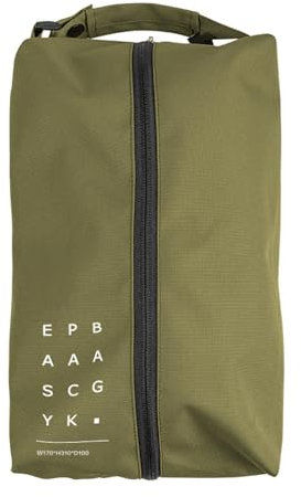 Wizoowip Staubdichte Schuhtasche, verschleißfeste Tasche, Reise-Oxford-Stoff-Aufbewahrung, tragbarer Griff, große Kapazität, leicht, Outdoor-Camping, wasserdichter Reißverschluss Armeegrün L