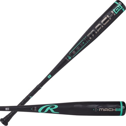Rawlings | 2025 | MACH AI Baseballschläger | BBCOR | 3 Drop | 2 5/8 Zoll Barrel | 1 Stück Hybrid