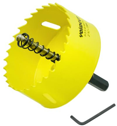 Lochsäge 75mm, Universal HSS M42 Bi-Metall Lochsägen, Lochkreissäge mit Sechskant-Schaft und Bohrer Lochbohrer Set Bohrkrone für Holz, Rigips, Trockenbau, Kunststoffe