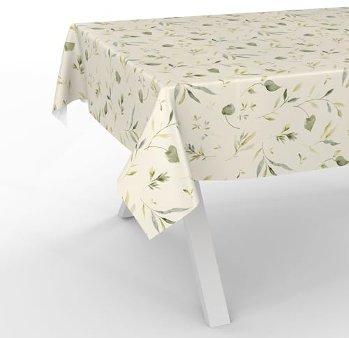 Wachstuchtischdecke Wachstischdecke Wachstuch Tischdecke abwaschbar Gartentischdecke Wasserabweisend 100x140cm Schnittkante Canada Floral