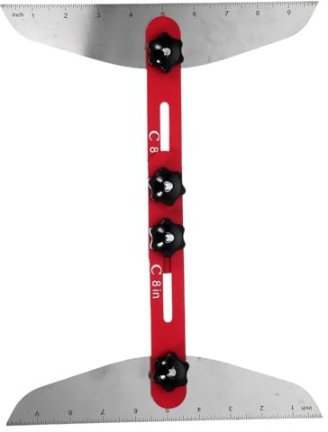Generic 1set Multi-Functional Stair Gauge Measuring Tool Kit Compact Design for Accurate Stair Treads Measurement and Carpentry Projects User-Friendly and Reliable