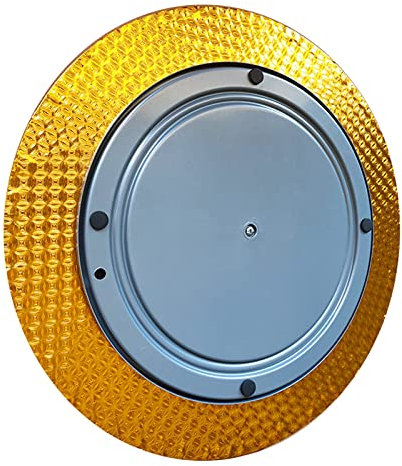 Robuster, um 360 ° drehbarer Tisch, Drehteller aus kaltgewalztem Stahl, Lager für TV-Drehteller, Drehteller, rutschfest, alkalisch, auf der Unterseite befinden Sich 4 rutschfeste Kleber.