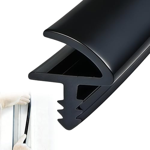 ANEELV Aislante Acústico Puerta, Ranura 3mm Rebaje 11mm, 10M,Negro