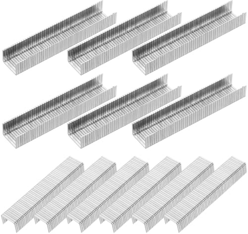 Yardenfun 1000 pièces Agrafes pointues pour agrafeuse électrique clous en U robustes pour travail de tapisserie et menuiserie usage professionnel et domestique boîte