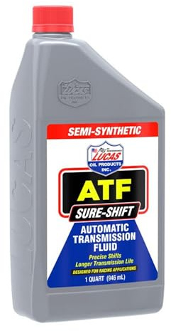 Lucas Oil 10052-PK6 Semi-Synthetic Automatic Transmission Fluid - 1 Quart,Pack of 6