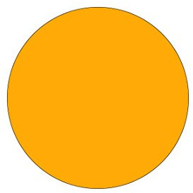 Plexiglas® Zuschnitte - Scheiben - Acrylglas 3mm glänzend mit Schutzfolie, Farbe:Gelb, Größe:ScheibenØ 10cm
