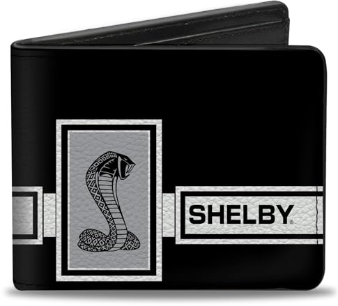 Buckle-Down Cartera Plegable Unisex con Hebilla, Multicolor, 4.0 x 3.5