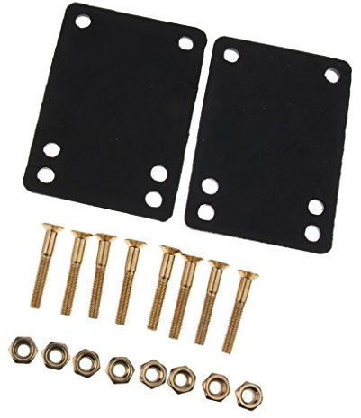2 3mm Riser Pads mit 8 29mm Schraubenmuttern Montage Set für Skateboard Longboard