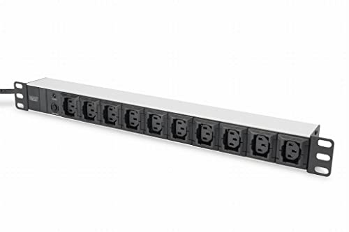 Digitus Multipresa per armadio rack 19 pollici DN-95404 1 U Presa IEC C13 10A Nero
