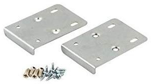 Kitchen Cupboard Door Hinge Repair KIT Includes Plates and Fixing Screws - Silver x2