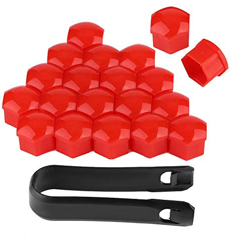 radschraubenkappen 17mm radschraubenkappen rot- Radmutternabdeckungen, 20 Stück 17 Mm Mutter Auto Rad Auto Nabe Schraubenschutz Anti-Diebstahl-Abdeckkappe(rot) radschraubenkappen 17mm
