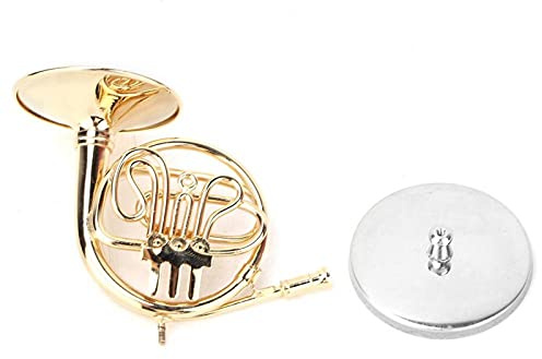 Shanrya Horn Dekoration, Miniatur Waldhorn, Desktop für Musikliebhaber Freunde