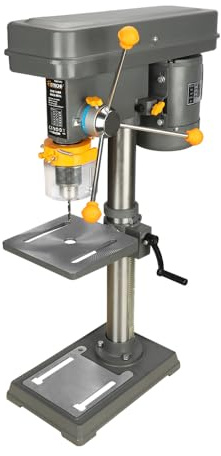 Hoteche 16MM Tischbohrmaschine - 12-stufig, 450W, Grau, Farbige Verpackung