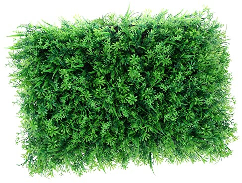 Hohopeti Fake Plant Wall Decor Artificial Simulation Plant Wall Background Panel Lifelike Greenery Ornament for Aquarium and Home Indoor Decoration