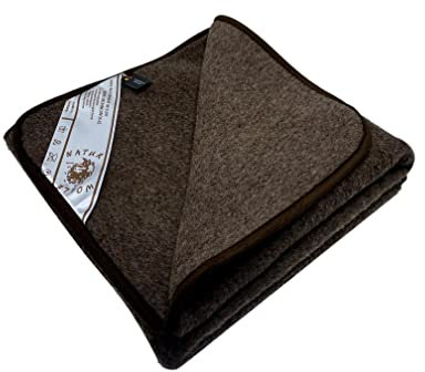 Alpenwolle Nostalgie Babydecke aus 100% Merinowolle - Kuscheldecke- Atmungsaktiv - Verschiedene Größen - ohne Chemikalien - Made in Germany (70x140 cm)