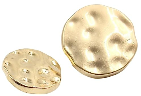 Metallknopf Gold 25mm/30mm Größen 10 teile/los Für Pullover Mantel Dekoration Hemd Knöpfe Zubehör, Gold, 30mm