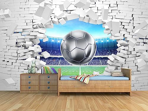 Oedim Fotomural Vinilo para Pared Rota Fútbol | Vinilo Premium | Fotomural Vinilo Decorativo | 400 x 300 cm | Decoración comedores, Salones, Habitaciones