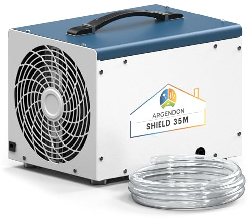 ARGENDON Dehumidifier for Crawlspace Basement, Commercial Dehumidifier with Drain Hose 70 PPD, Compact, Ideal for Water Damage Storage Up to 1000 Sq Ft, 5-Year Limited Warranty