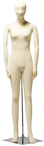 Schneiderpuppe Weiblich Anheftbar Weibliche Schaufensterpuppe Ganzer Körper Schneider Attrappe Schaufenster Weich Formbar Schneiderpuppe Mit Biegsamen Beinen & Armen & Händen, Abnehmbarer Kopf, Kleidu