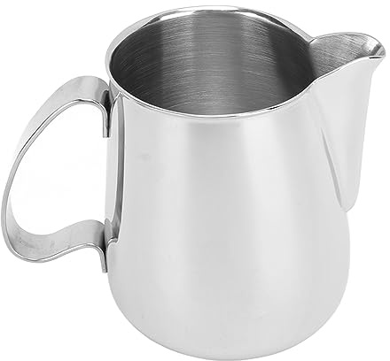 Jarra de Leche, 700 Ml, Jarra de Espuma de Leche de Acero Inoxidable, Jarra de café, Jarra de Espuma de Leche para Capuchino, Herramienta de Barista para el Hogar, Cafetería,
