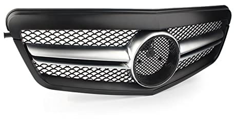 Auto Frontgrill Stoßfängergrill Nierengrills Mattschwarzer Frontgrill, Sport-Kühlergrill Für E-Klasse W212 S212 2010 2011 2012 2013, ABS-Kunststoff