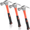 GBACHOOSE 3 Pcs Claw Hammer 16oz, Carbon Steel Hammer with Comfort Grip, One-Piece Rip Claw Hammer for Pulling Nails, Wood Working