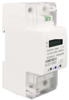 65A Single Phase Din Rail Smart Meter timer Monitor kWh Meter Wattmeter 110V 220V 50/60Hz MQXFCZUX(Wireless gateway)