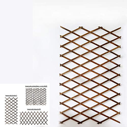 Zaun Ausziehbarer Gitterzaun aus Holz, temporäres tragbares Zaunelement für Hunde, dekoratives Geländer zur Wandmontage, hängende Dekoration für Blumenständer auf dem Balkon (200 x 102 cm) (250 x 91
