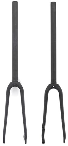 BSFHQS BMX Starrgabeln 14 16 18 20 22 Zoll Kohlefaser Falträder Starre Gabel 1-1/8 Gerade Fahrräder Vordergabel C/Scheibenbremse Schnellspanner Fahrradgabel 9 * 74/100MM(74MM_20IN)