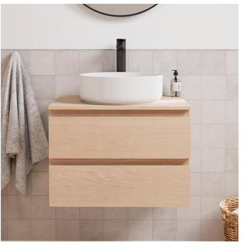 MOB-IN Ensemble Meuble Simple Vasque Sorrento 60 cm + Vasque