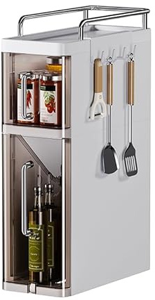 Estante de especias de pie, estantes de cocina multifuncionales, estantes de almacenamiento de especias, estantes de cocina, encimeras de cocina de plástico para almacenamiento de especias, frascos