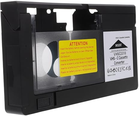 UKCOCO Adattatore Per Videocamere Convertitore Vhs-c Lettore Videoregistratore Accessorio Conversione Digitale Nastro Video