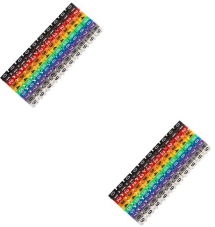 DIYEAH 200 Piezas Etiquetas para Cables Multicolor Plástico Duradero Resistente la Humedad Identificadores de Cable para Redes Energía y Óptica Eléctricos