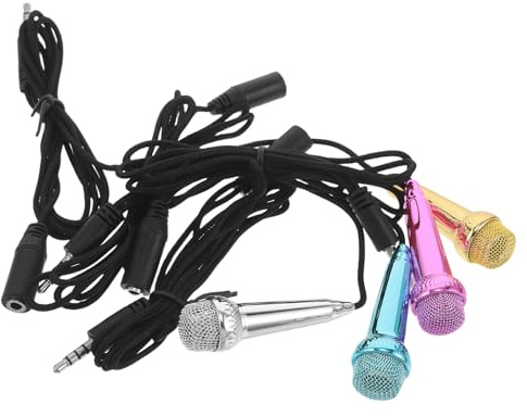 EPIGEIST 4 Pezzi Microfono Mini Condensatore USB per Smartphone Microfono Vocale Portatile con Cavo per Registrazioni Karaoke Podcast Streaming e Creazione Video