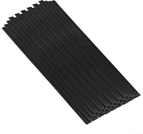 Honseadek Pool Liner Clips Replacement Kit for Above Ground Pool, 24 Inch Coping Locking Bar, PE Material, Black Pool Liner Coping Strips, 33/38/45 Pcs Options(C (in 45Pcs))