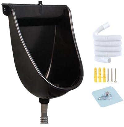 Toilettes Suspendues Murales - Urinoir Pour Hommes Avec Chasse D'eau | Urinoirs Destinés aux Hommes | Pour Extérieur Maison Dortoir Camping Car Appartement Papa Petit Ami Grand Père