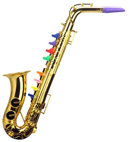 Saxophon Spielzeug für kleine Musikinstrumente, Saxophone, Saxophone, pädagogisches Saxophon für Kleinkinder, für Krippe, Kindergarten, Vorschule, musikalisches Lernspielzeug für Anfänger P