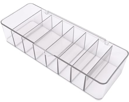 Xiuganpo Transparent Contact Lens Organizer Focused Design, Efficient Daily Dispenser for Morning Routine Gray Plastic (Transparent Grey)