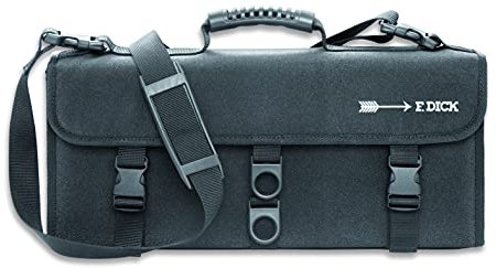 F. DICK Messertasche ohne Inhalt (Tasche unbestückt, mit 13 Fächern, Kunstfaser-Material, Messer-Tasche, Maße 90x49 cm) 81095010