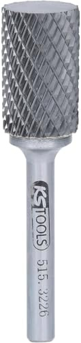 KS Tools 515.3226 HM Zylinder-Frässtift Form A ohne Stirnverzahnung, 16mm