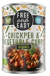 Free and Easy Organic Chick Pea Vegetable Curry 400 g (Pack of 6)