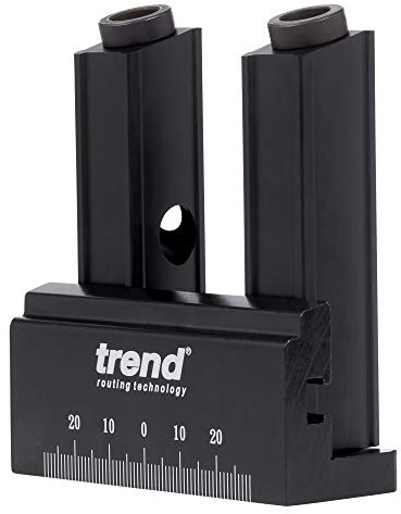 Trend Mini Twin Pocket Hole Jig with HSS Drill Bit & Depth Setting Collar, Square Drive Bit & Pocket Hole Screws Selection, PH/JIG/M