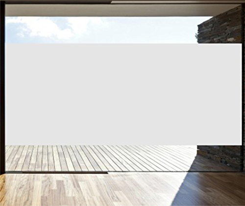 INDIGOS UG - Glasdekor - Fensterfolie - Dekorationsfolie Satin - Sonnenschutz - Viereck zum großflächigen Abkleben - 200x100 cm - Sichtschutzfolie - Glasdekorfolie - selbstklebend - matt
