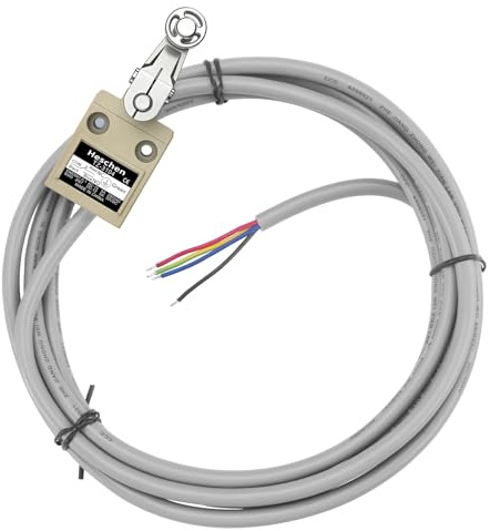 Heschen Compact Prewired Limit Switch TZ-3104 Roller Lever Plunger SPDT NO + NC Momentary AC 250V 5A IP67 Waterproof