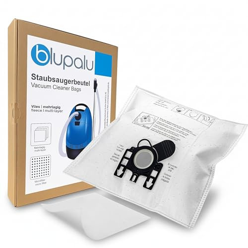 blupalu 10x Staubsaugerbeutel für Miele S8340 Ecoline Solution S 8340 | Staubsauger-Beutel aus deutscher Herstellung inkl. Filter-Vlies, mehrlagig, Staub-Beutel Ersatz mit praktischem Verschluss